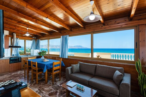 Effie Beach Front Apartment. Spectacular sea view and direct beach access