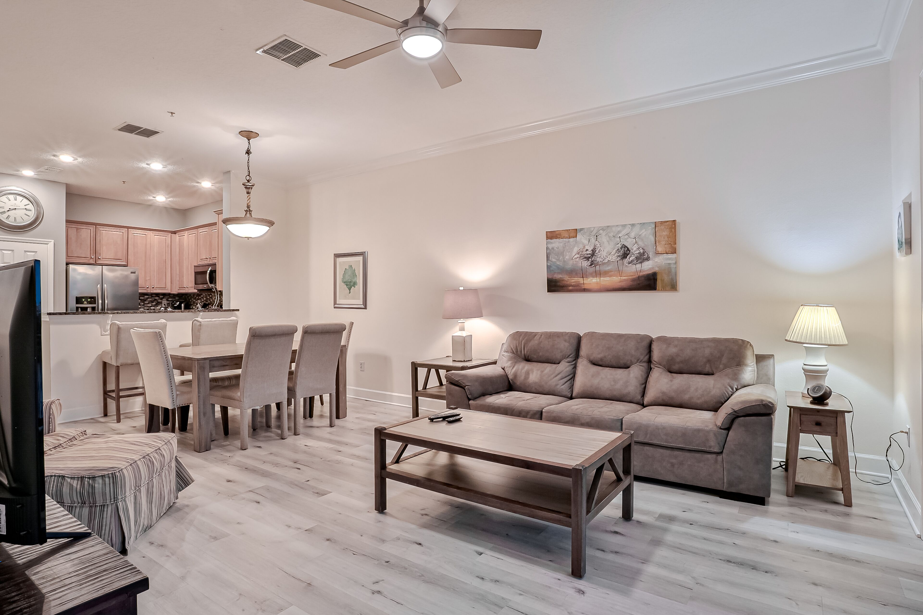 Elegant waterfront condo with central AC, balcony, and shared pools & hot tubs!