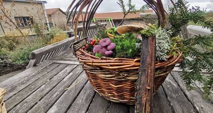 Family Cottage in Riotord with Garden and Playground