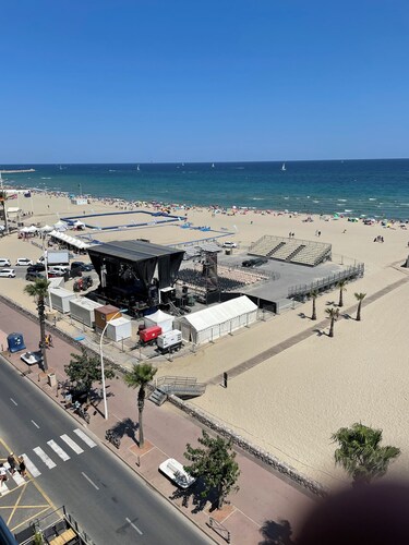 Appart’ à la Mer Vue imprenable - 7ème -Ascenseur - Wifi gratuit - Parking privé