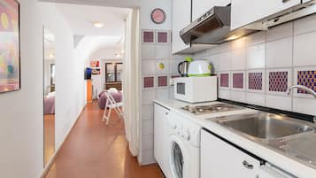 Loft | Private kitchenette | Full-sized fridge, microwave, stovetop, toaster