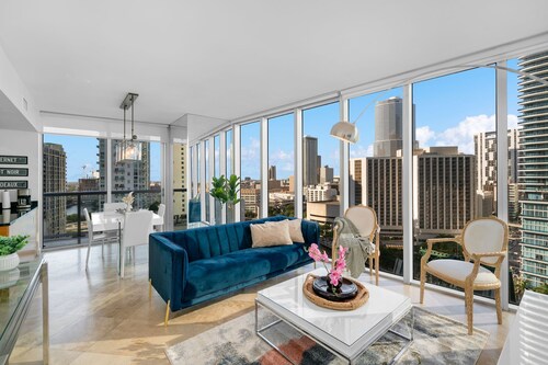 ICON W BRICKELL FANCY RIVER VIEW 2BR/2BA #1904