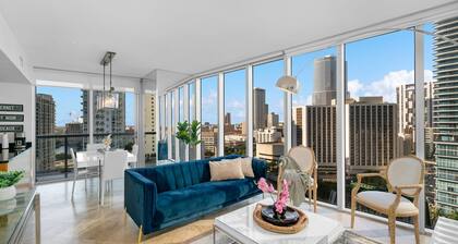 ICON W BRICKELL FANCY RIVER VIEW 2BR/2BA #1904