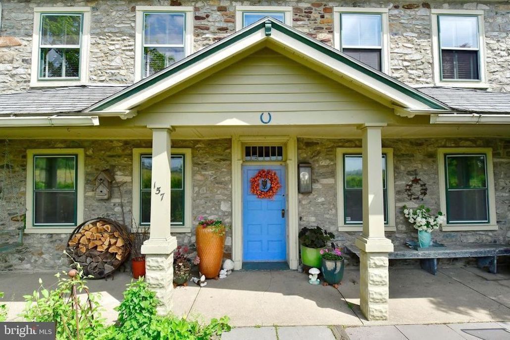 Beautiful Historic Stone Farmhouse with Fireplace and Pool in Bucks County 