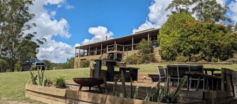 Bush Farm overlooking quiet valley 