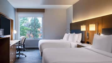 Premium bedding, pillow-top beds, in-room safe, desk