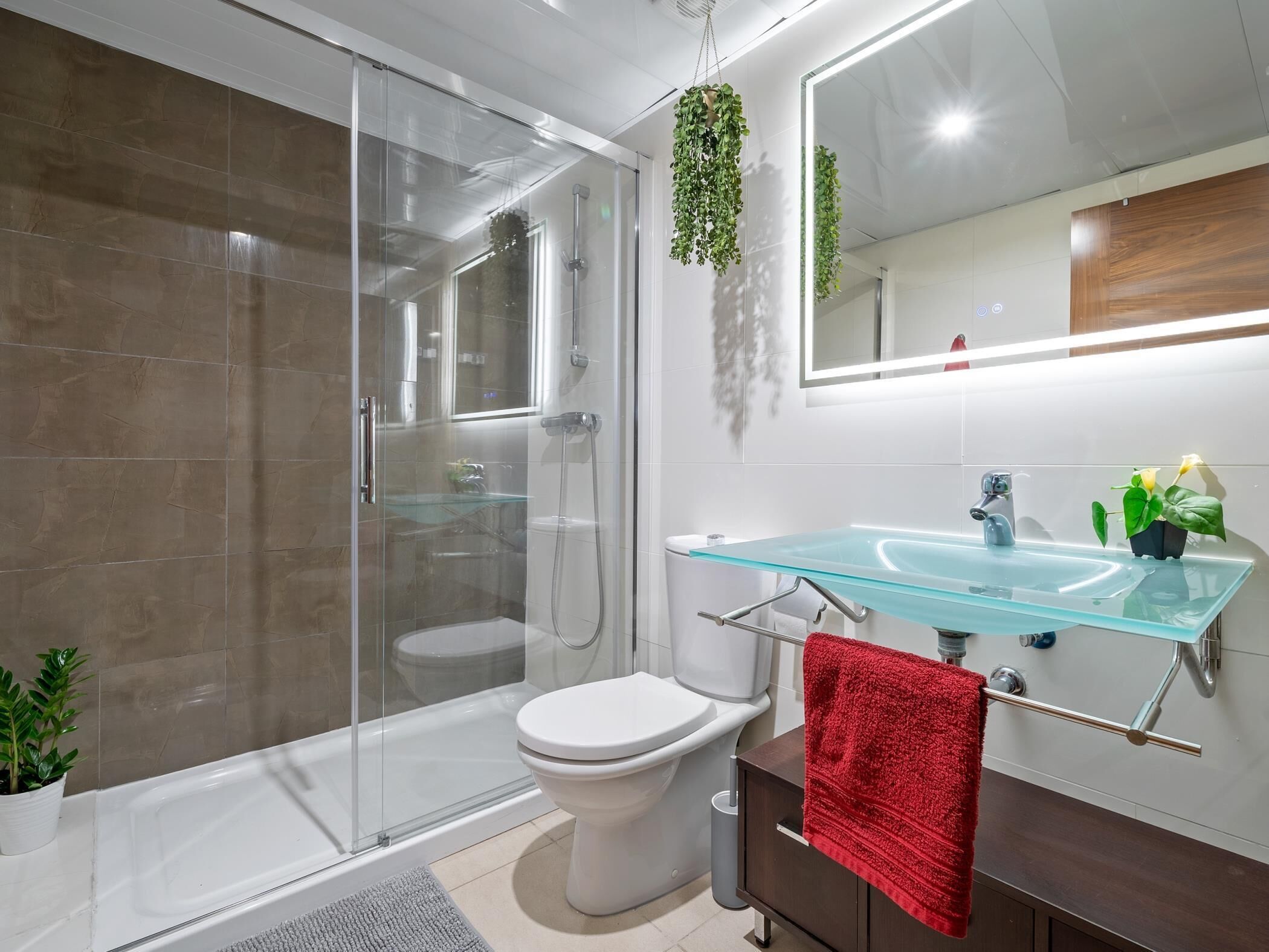 Baignoire, serviettes fournies