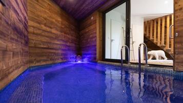 Indoor pool, a heated pool