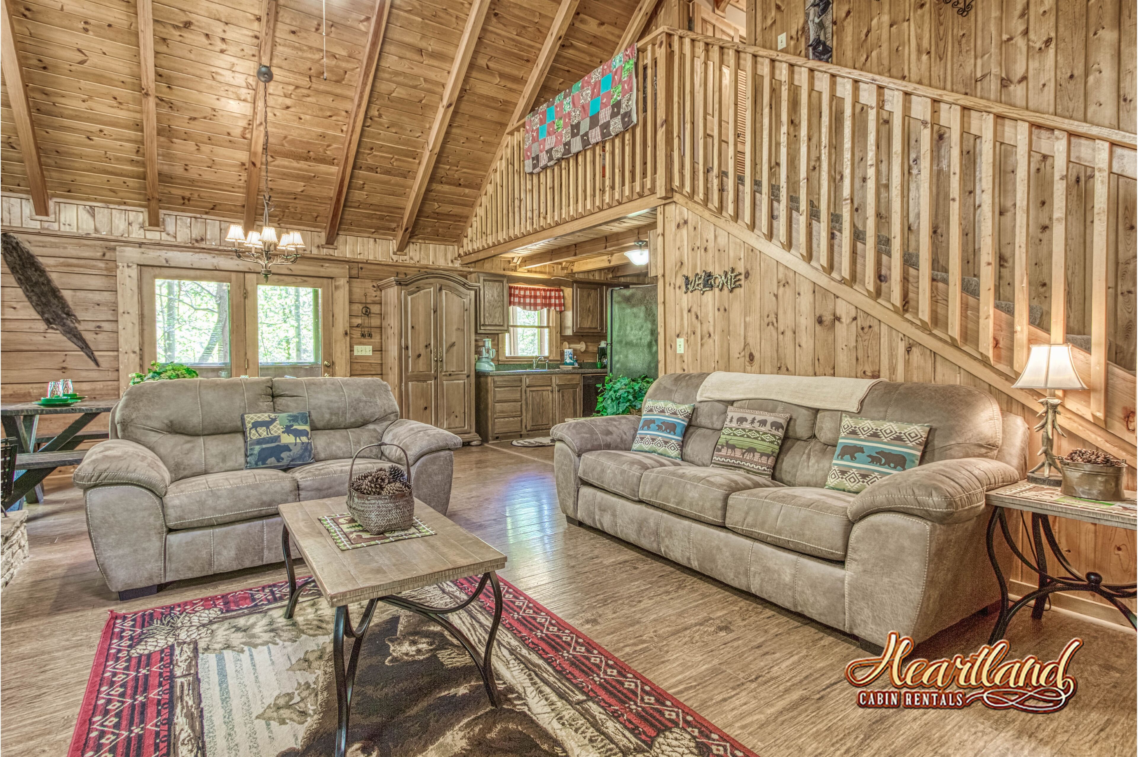 Located in a peaceful setting, convenient to both Gatlinburg and Pigeon Forge!