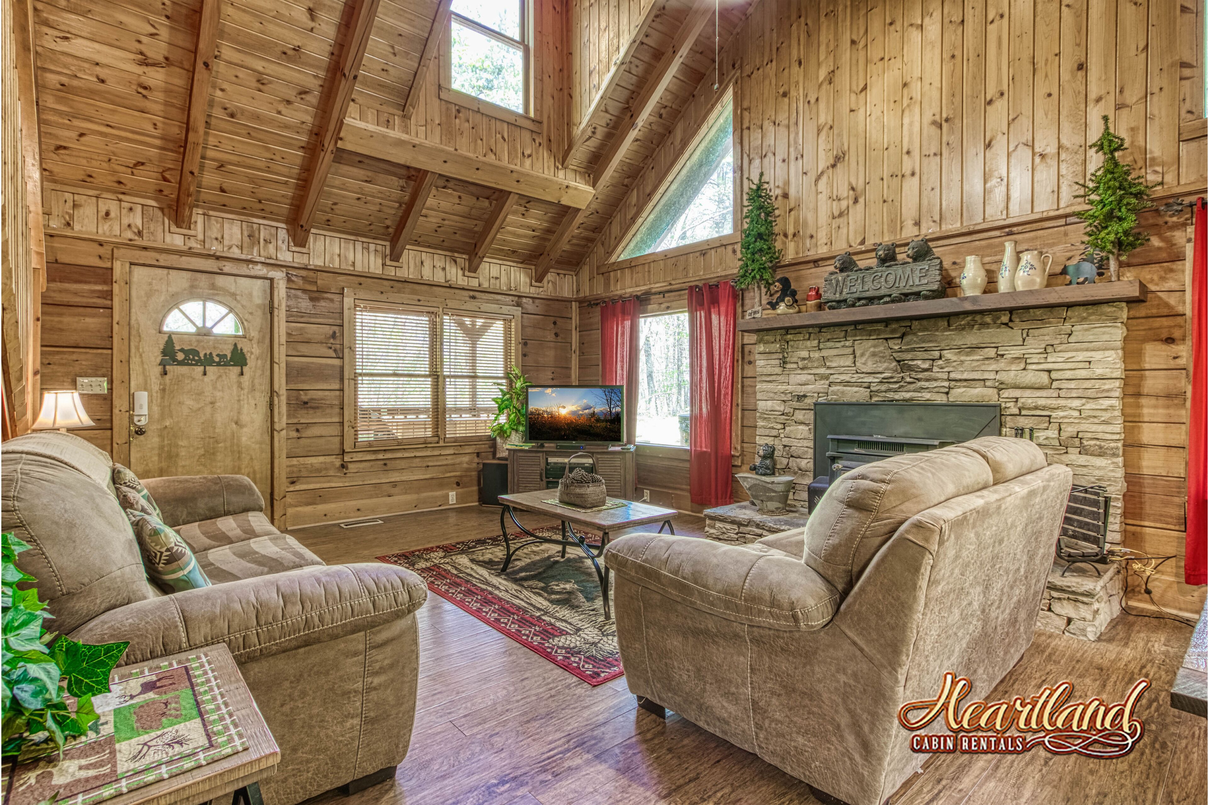 Located in a peaceful setting, convenient to both Gatlinburg and Pigeon Forge!