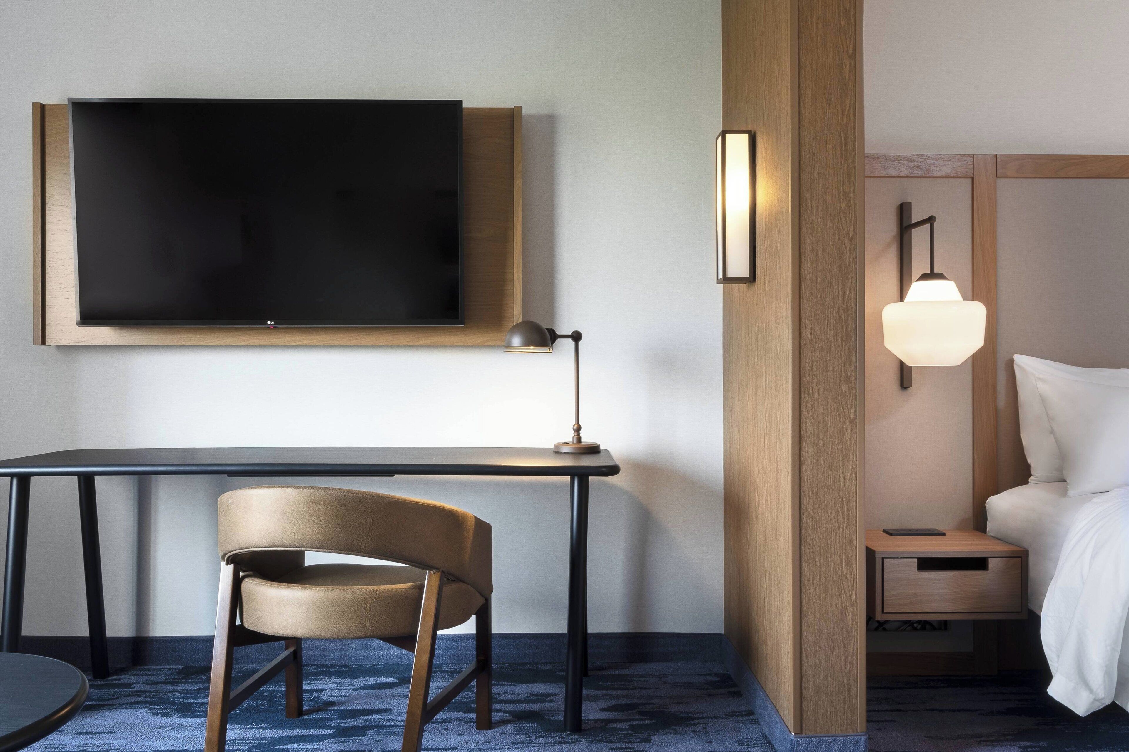 suite, 1 king bed with sofa bed | 1 bedroom, desk, laptop workspace, blackout curtains