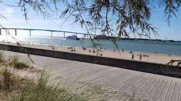 Vlak bij het strand