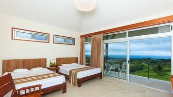 5 bedrooms, desk, iron/ironing board, travel cot