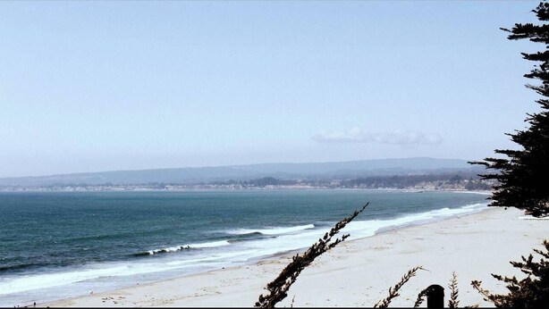 A beach with a clear view of the ocean and distant hills. - Amazing Monthly Rental-Seascape Neighborhood! (Aptos)