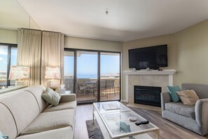 TV, fireplace, offices