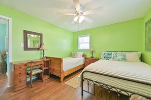 2 chambres, lit parapluie, Wi-Fi gratuit, draps fournis