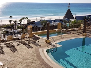 A heated pool