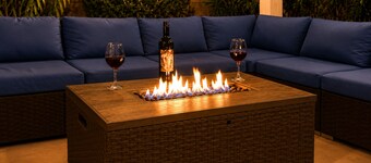 Summer nights at Casa Serenidad - Pool, Lights, Fire Pit Table