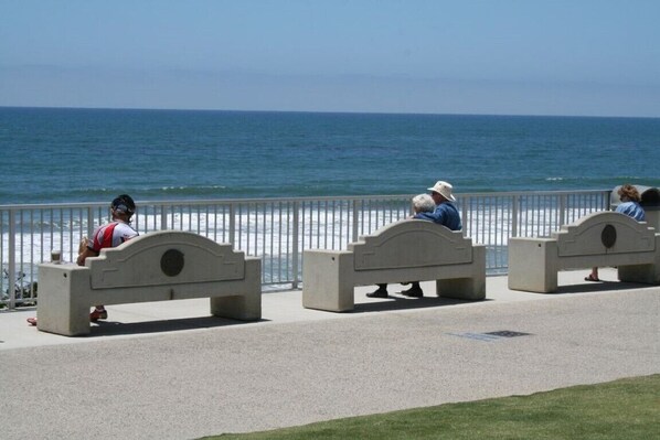 Sun-loungers, beach towels