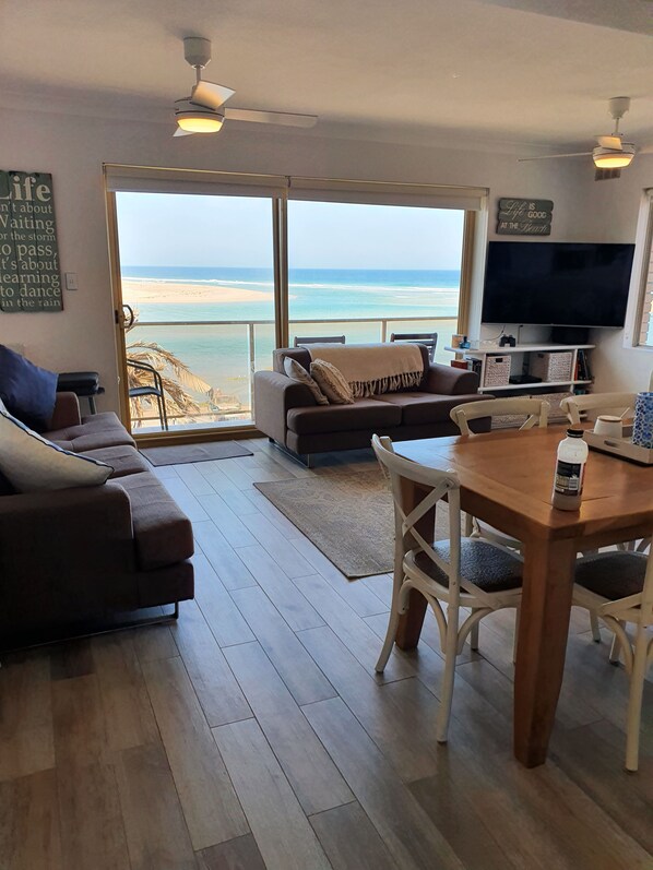 TV, DVD player, books