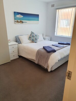 1 bedroom, iron/ironing board, travel crib, free WiFi