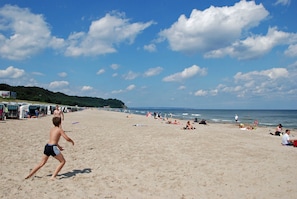Tæt på stranden