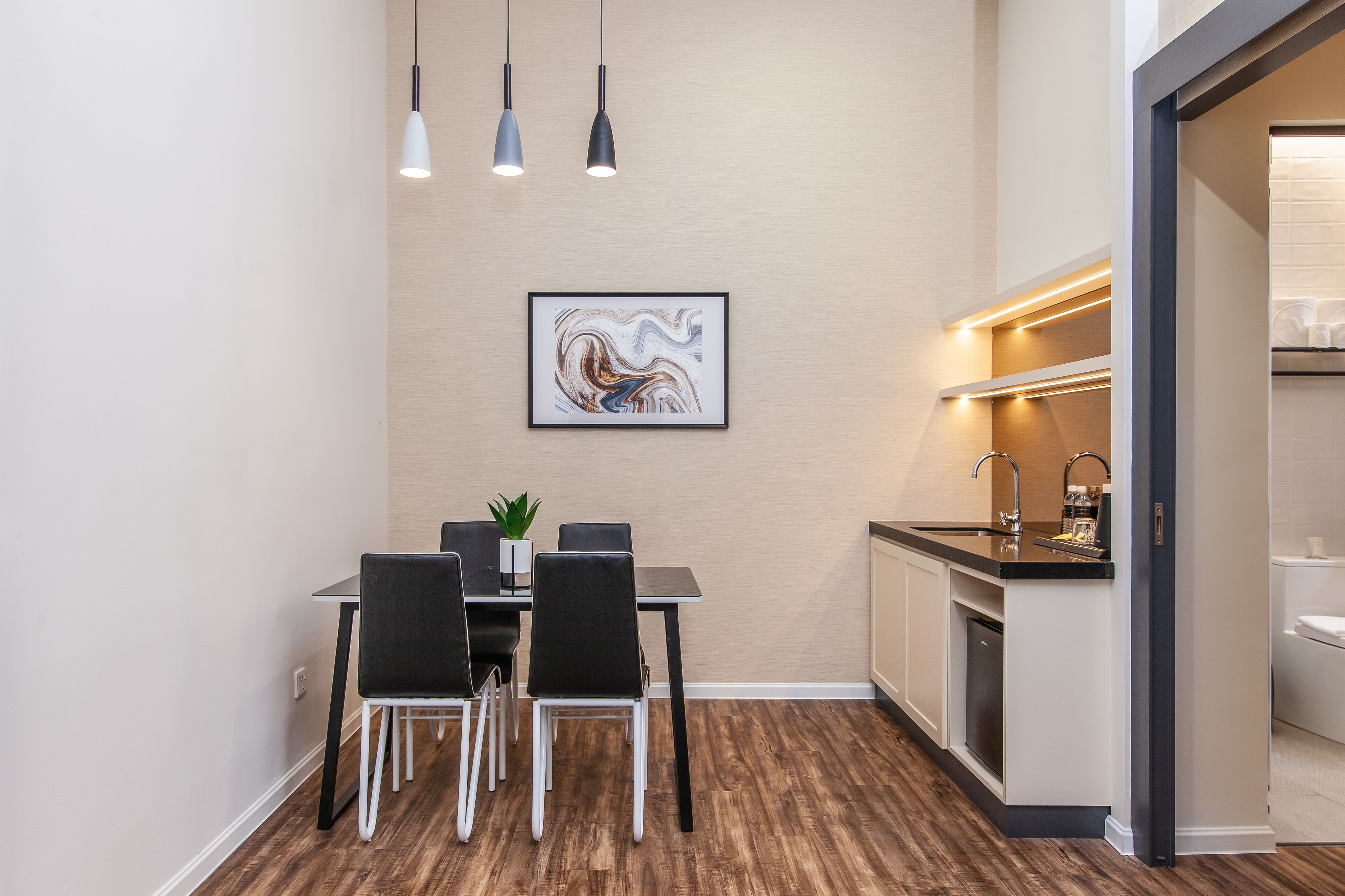 colley suite | living area | 40-inch smart tv with digital channels, tv