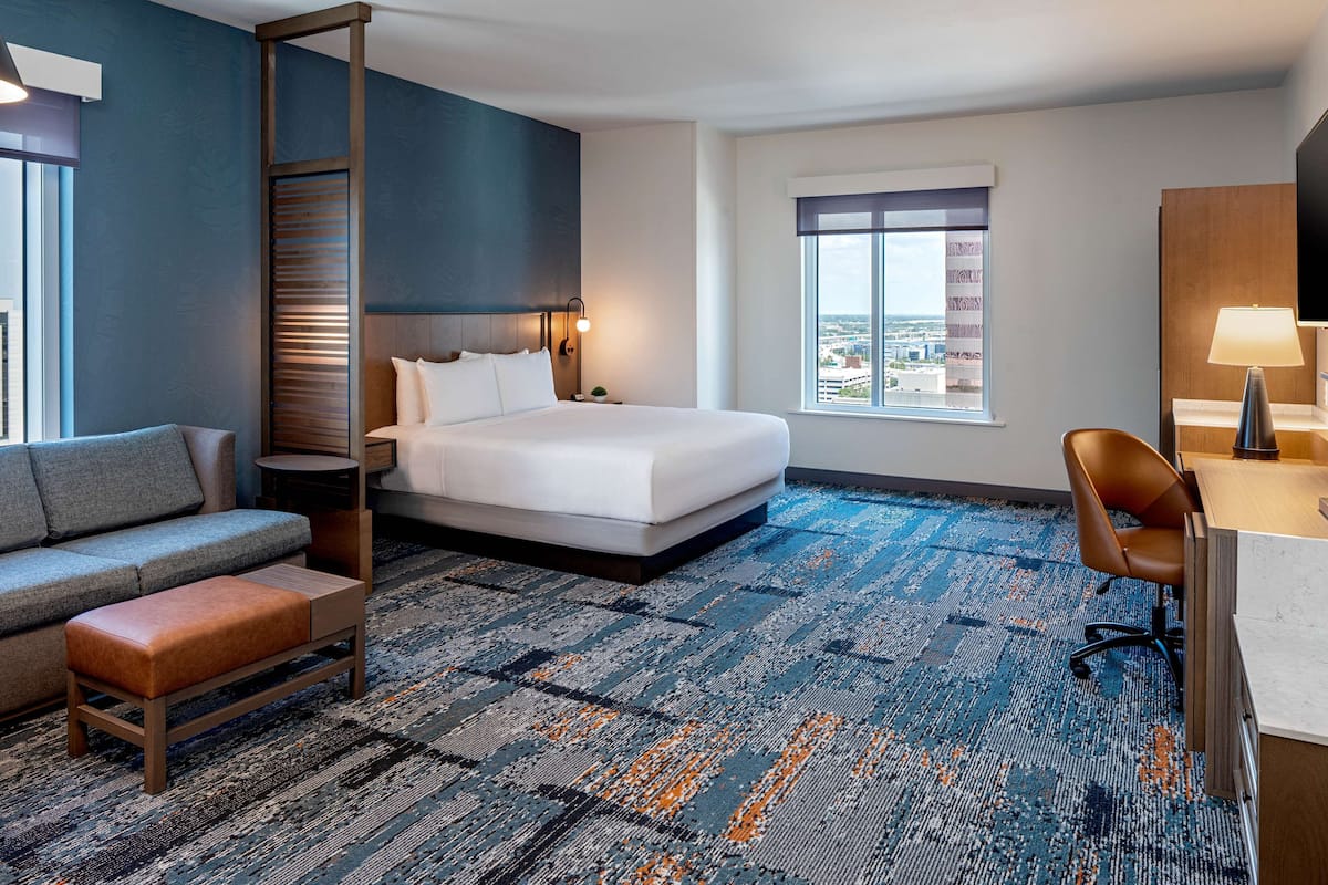 room, 1 king bed with sofa bed | 1 bedroom, in-room safe, desk, laptop workspace