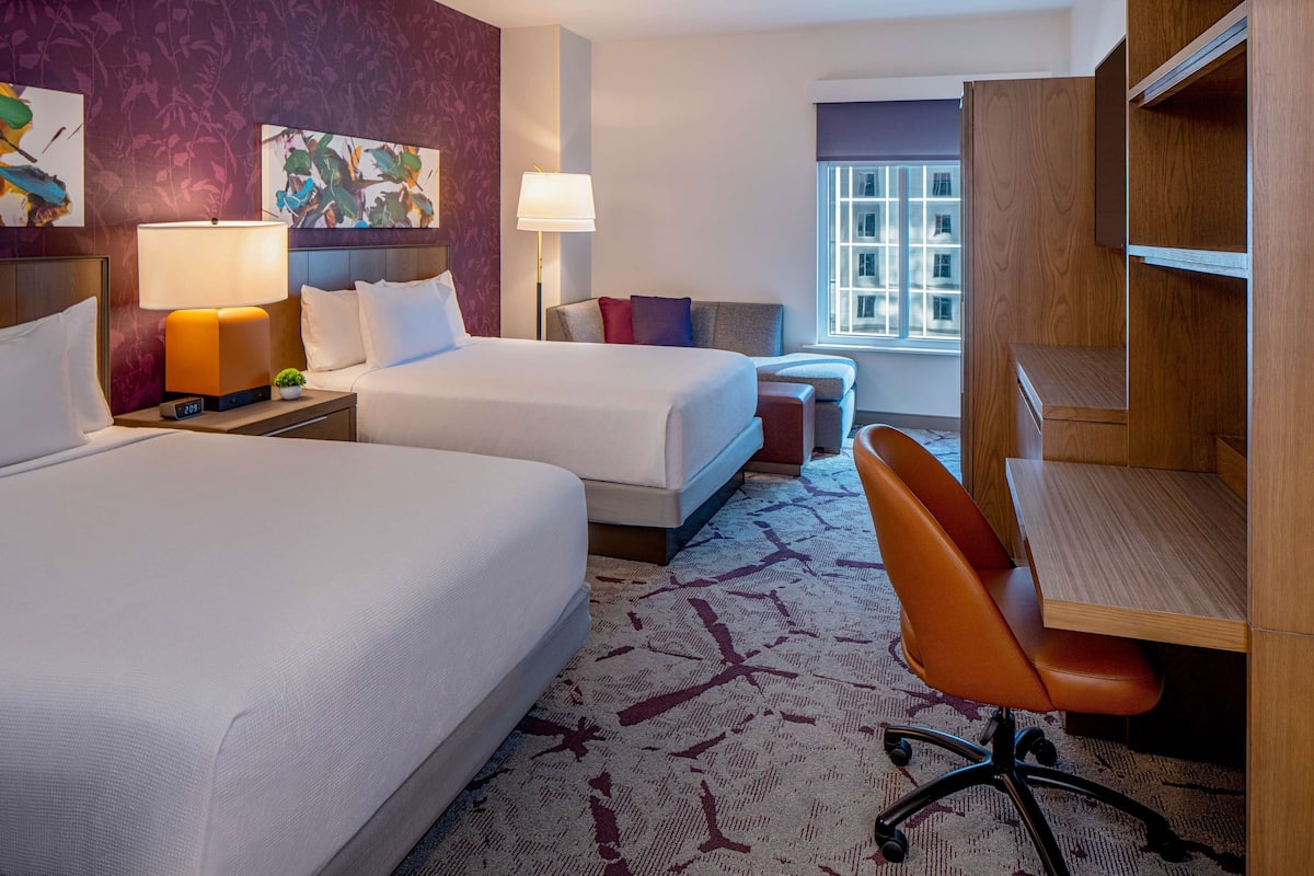 Room, 2 Queen Beds (Den) | 1 bedroom, hypo-allergenic bedding, in-room safe, desk