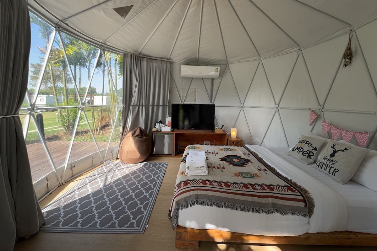 Yurt Tent Pool View