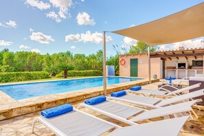 Pool - Villa Joana with Mountain View, Wi-Fi, Garden, Pool & Terraces (Pollensa)