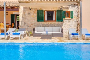 Pool - Villa Joana with Mountain View, Wi-Fi, Garden, Pool & Terraces (Pollensa)