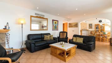 TV, fireplace, DVD player