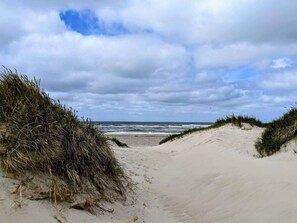 A beach path leading to the sea with dunes on either side. - Holiday Home in Nørre Nebel (Norre Nebel)