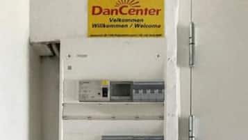 A DanCenter sign with a welcome message.
