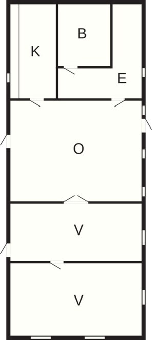 House | Floor plan - 6 Person Holiday Home in Nexo (Nexø)