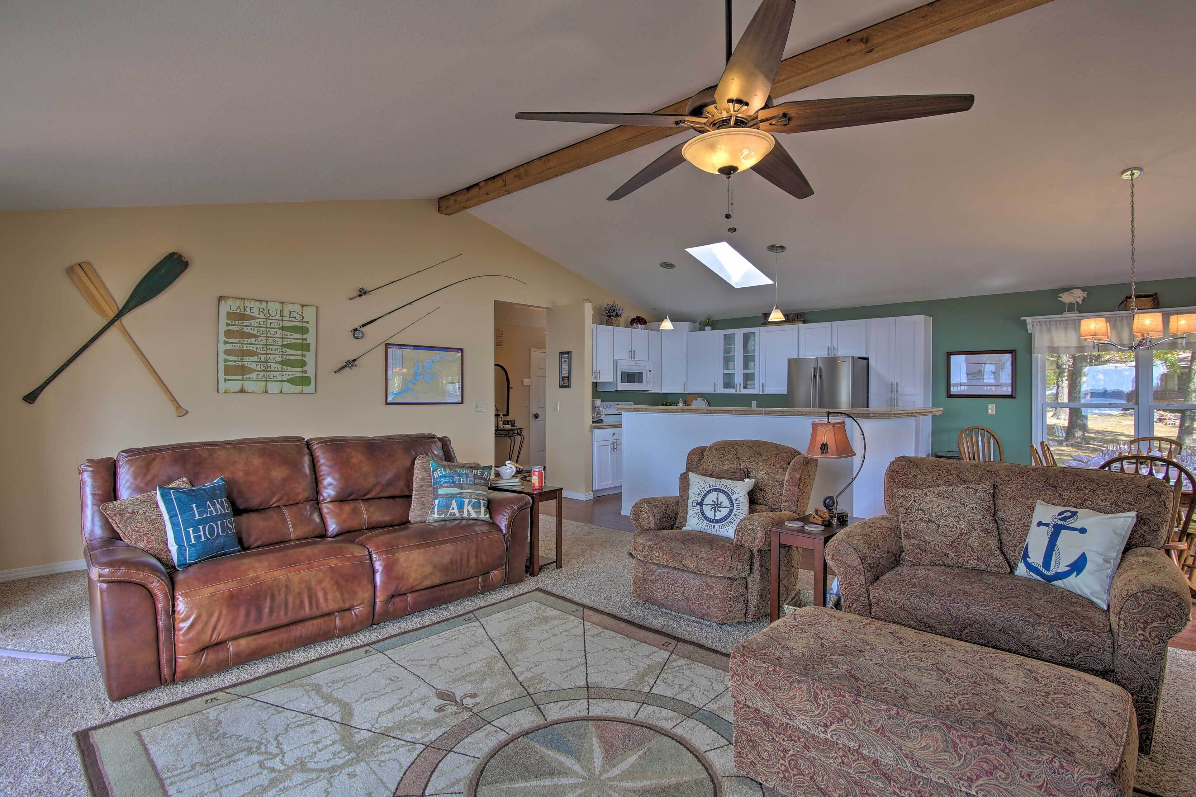 Grand Lake Waterfront Home w/ Shared Boat Ramp!