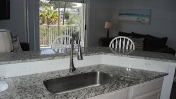 Condo, 1 Bedroom | Private kitchen | Fridge, microwave, dishwasher, coffee/tea maker