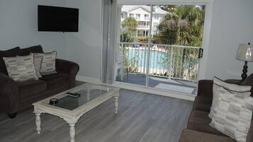 Condo, 1 Bedroom | Living area | TV