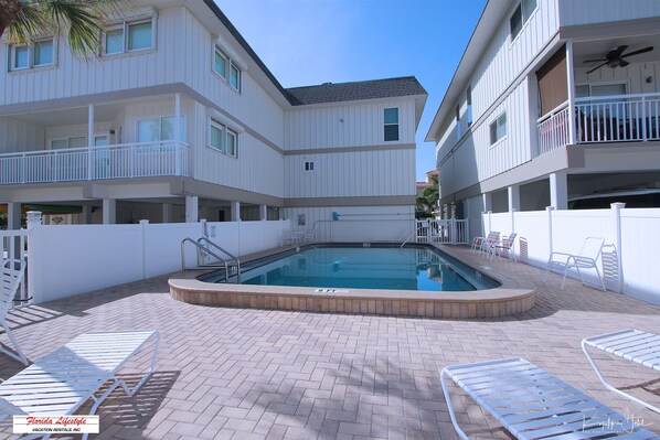 House, Multiple Beds, Kitchen, Beach View | Pool | Outdoor pool - Gulfside Villas #15 (Indian Rocks Beach)
