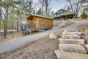 Exterior - Hot Tub, Sauna, Fireplace, Dock! Lake Honor Cabin (Honor)