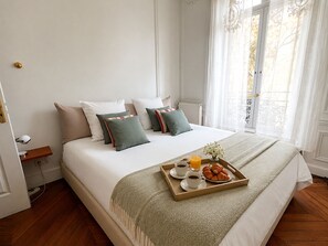 Desk, iron/ironing board, free WiFi, bed sheets