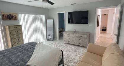 beautiful home on a 3 acre lake with security