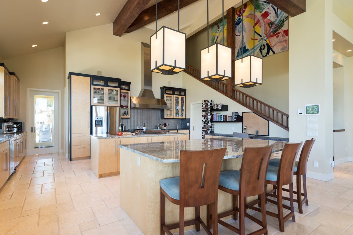 Sky Villa | Private kitchen | Fridge, microwave, stovetop, dishwasher