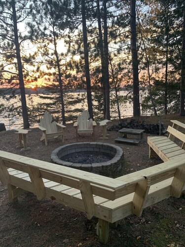 Lake House 100 yards off snowmobile trail #8. 