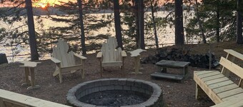 Lake House 100 yards off snowmobile trail #8. 