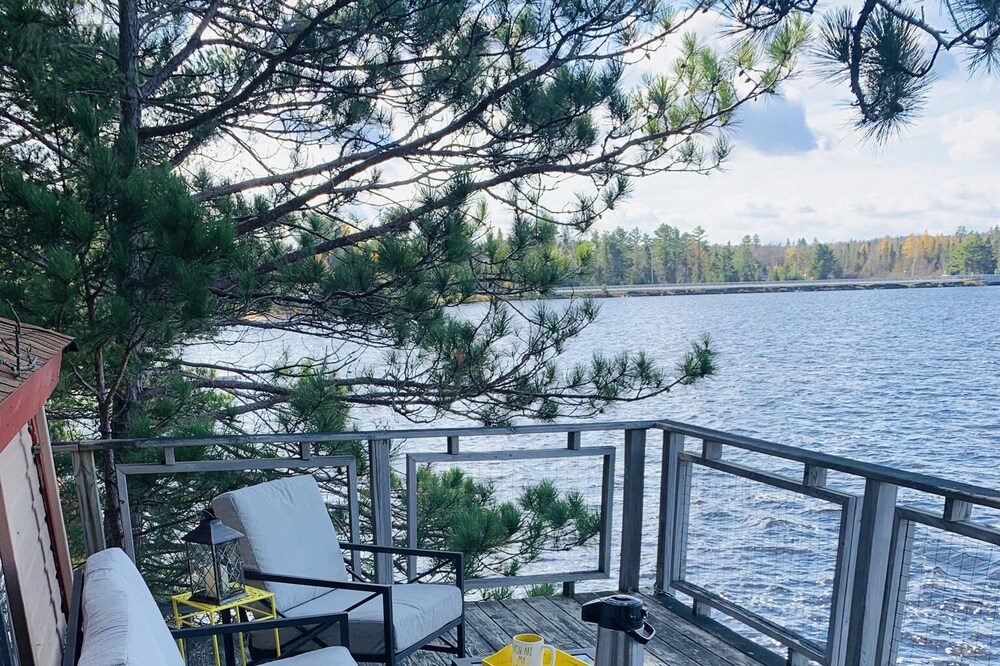 Lake House 100 yards off snowmobile trail #8.
