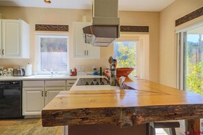 Fridge, microwave, oven, stovetop - Riverfront Home minutes from Downtown & Wolf Creek Ski Area (Pagosa Springs)