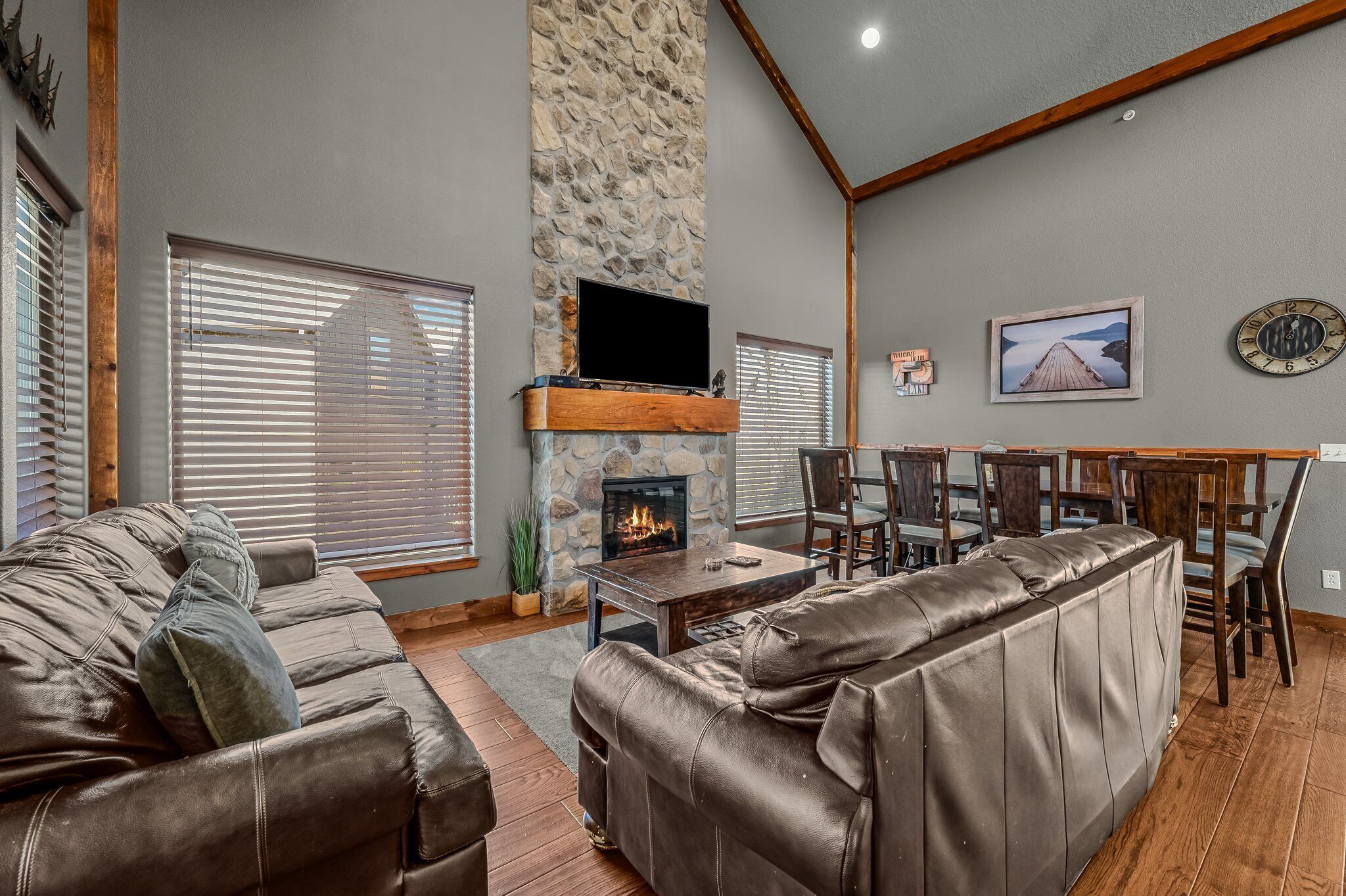 スマートテレビ、暖炉、テレビゲーム、DVD プレーヤー