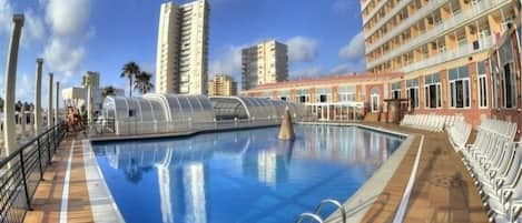 Indoor pool, outdoor pool